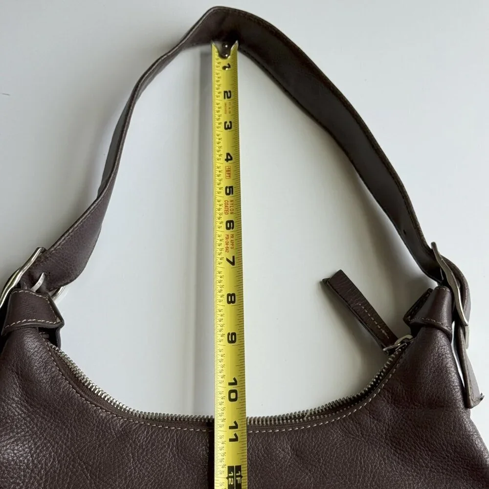 Liz Claiborne Brown Leather Shoulder Handbag